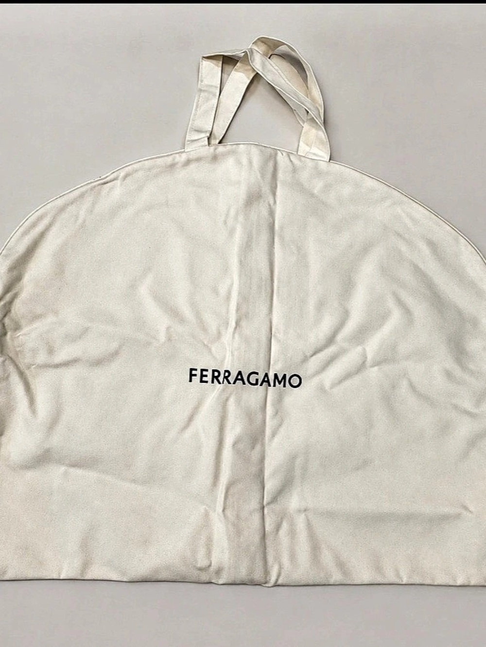 Salvatore Ferragamo Garment Travel Bag in Cream